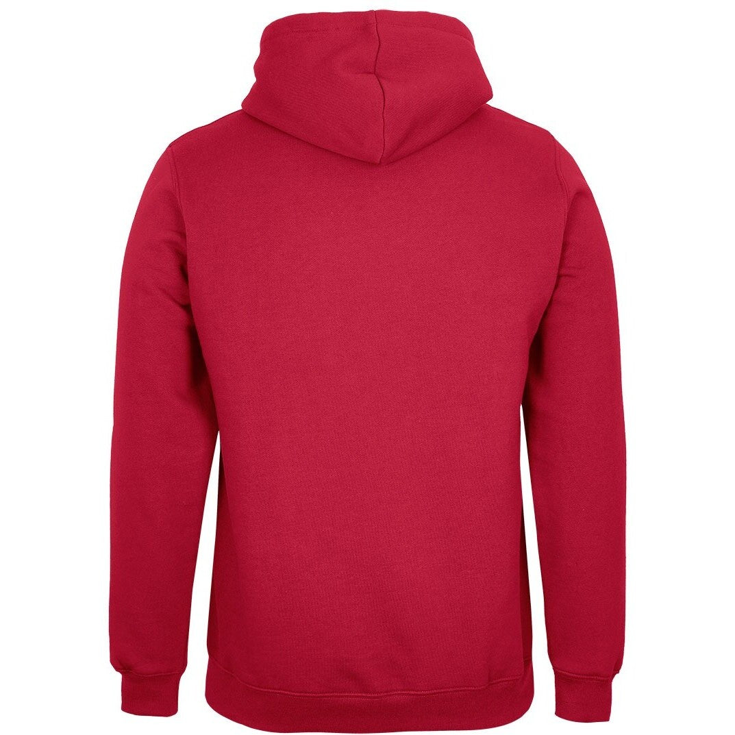 JB's Wear 3FH Fleecy Hoodie - Back View | color:Red|view:back
