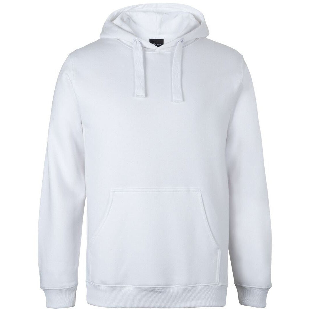 JB's Wear 3FH Fleecy Hoodie - Front View | color:White|view:front