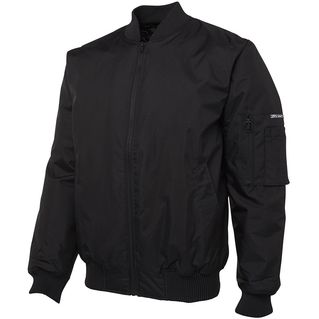 JB's Wear 6FJ Flying Jacket - Side View | color:Black|view:side