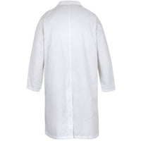 JB's Wear 5FIC Food Industry Dust Coat - Back View | color:White|view:back