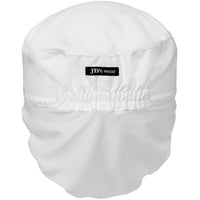 JB's Wear 5HFH Food Prep Hat - Back View | color:White|view:back