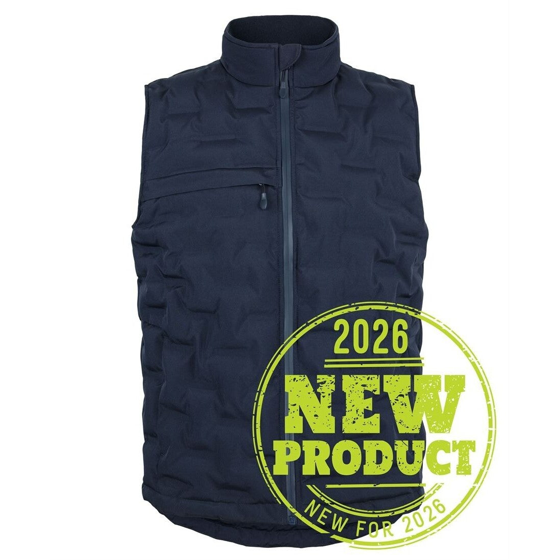 JB's Wear 3AGV Graphene Puffer Vest - Front View | color:Navy|view:front