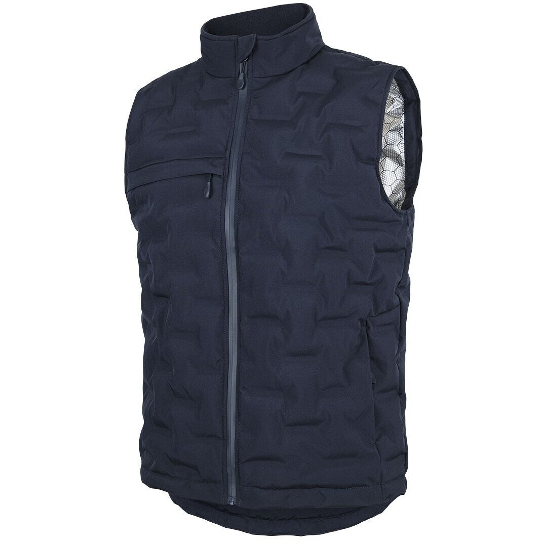JB's Wear 3AGV Graphene Puffer Vest - Side View | color:Navy|view:side