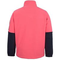 JB's Wear 6HVPF Hi Vis 1/2 Zip Polar Fleece - Back View | color:Pink/Navy|view:back