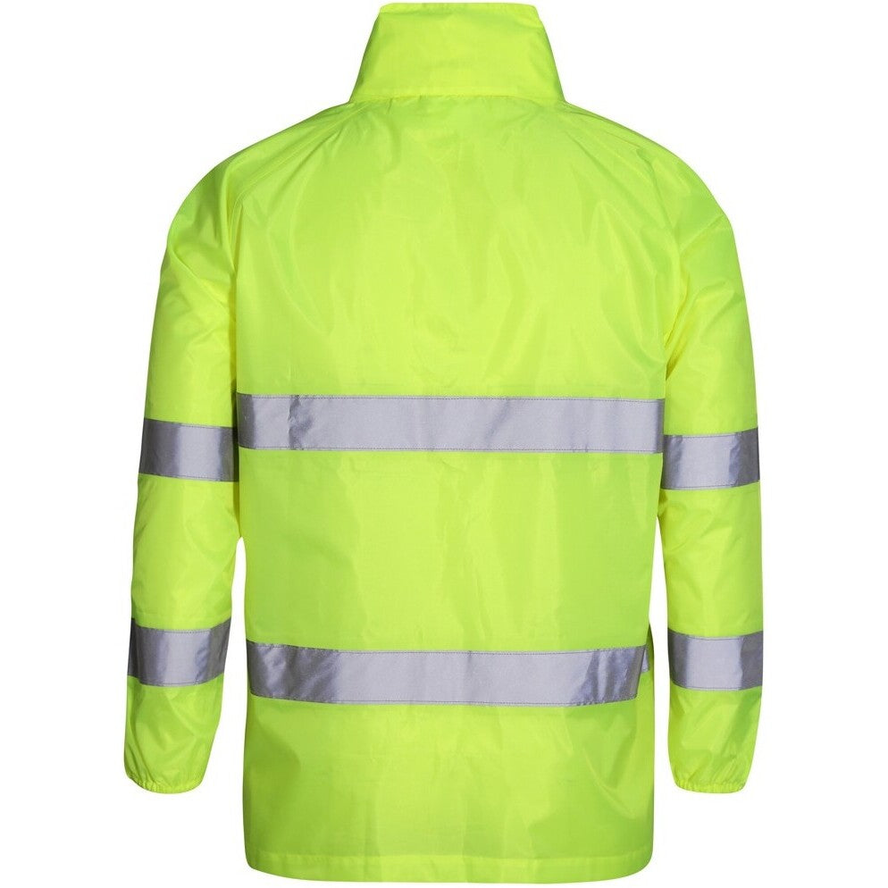 JB's Wear 6DRJ Hi Vis (D+N) Bio-Motion Jacket - Back View | color:Lime|view:back
