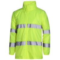 JB's Wear 6DRJ Hi Vis (D+N) Bio-Motion Jacket - Side View | color:Lime|view:side