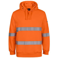 JB's Wear 6DPOH Hi Vis (D+N) Pull Over Hoodie - Front View | color:Orange|view:front
