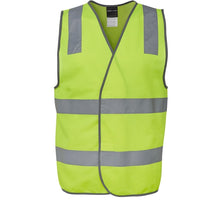 JB's Wear 6DNSV Hi Vis (D+N) Safety Vest - Front View | color:Lime|view:front