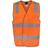 JB's Wear 6DNSV Hi Vis (D+N) Safety Vest - Front View | color:Orange|view:front