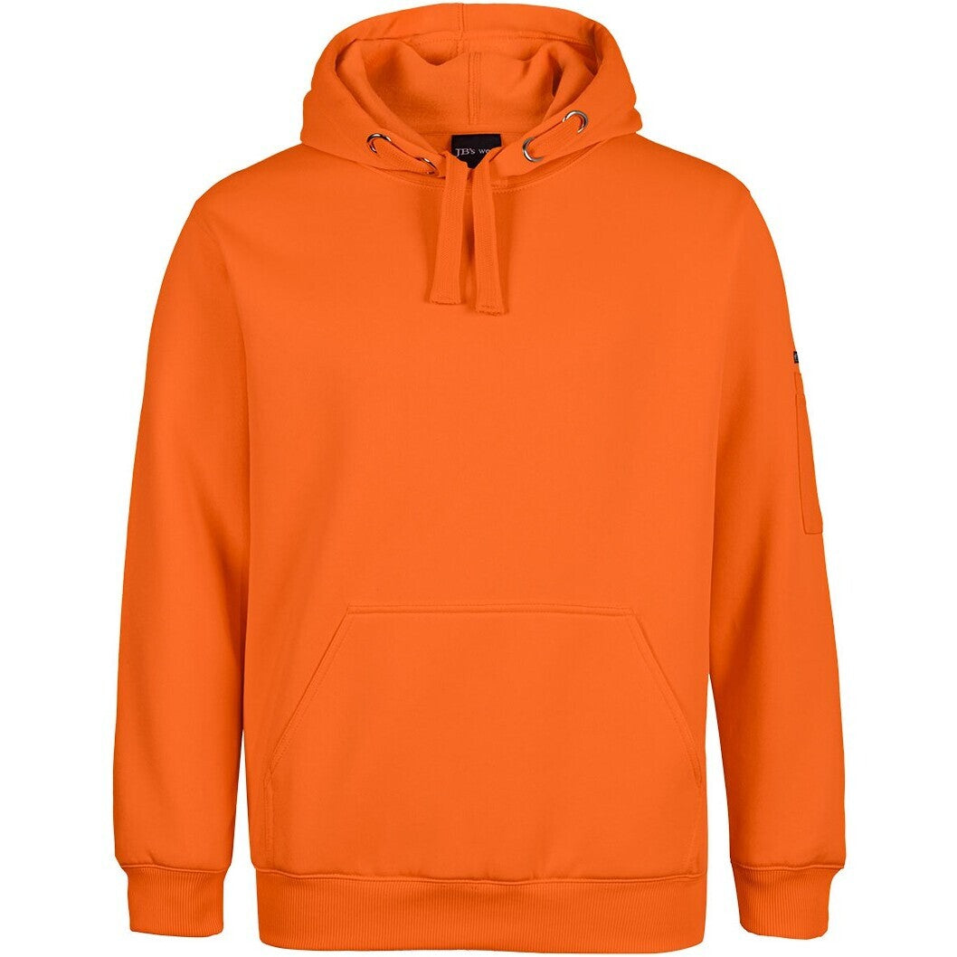 JB's Wear 6HVPH Hi Vis Pull Over Hoodie - Front View | color:Orange|view:front