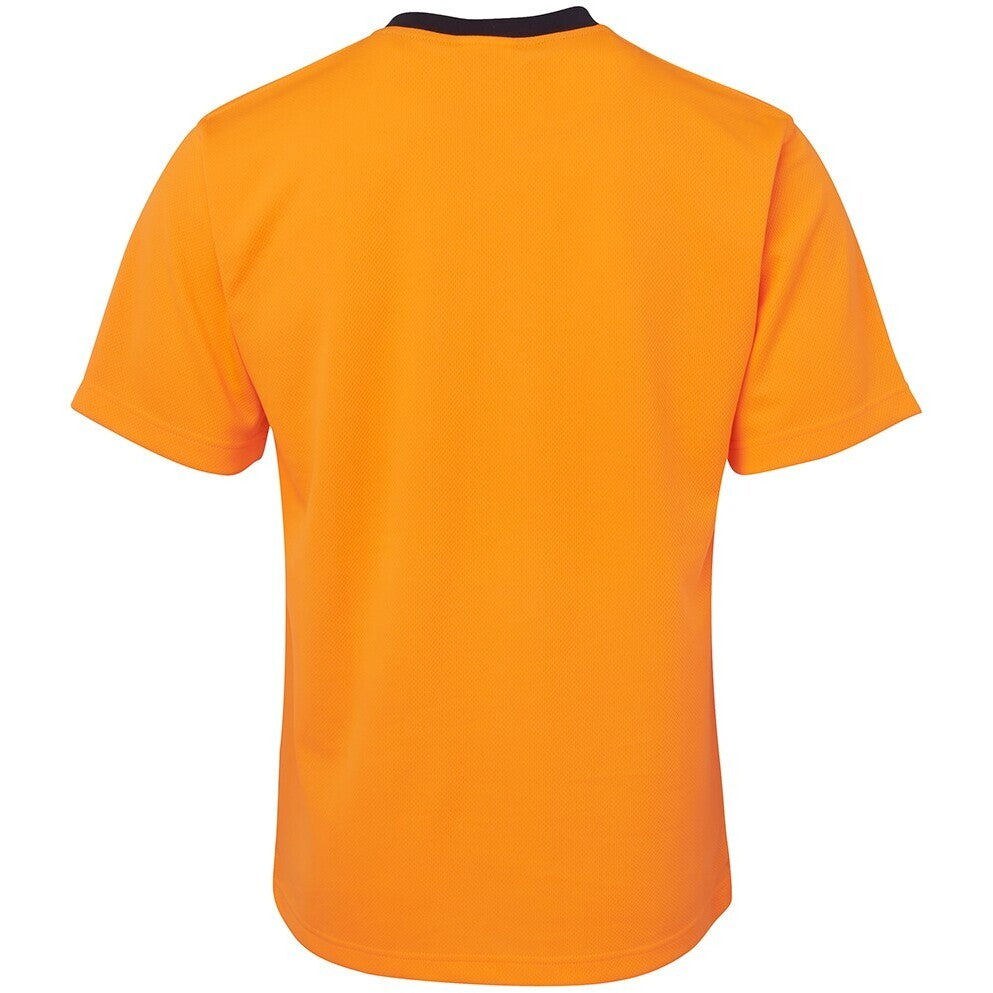 JB's Wear 6HVT Hi Vis Trad T-Shirt - Back View | color:Orange/Navy|view:back