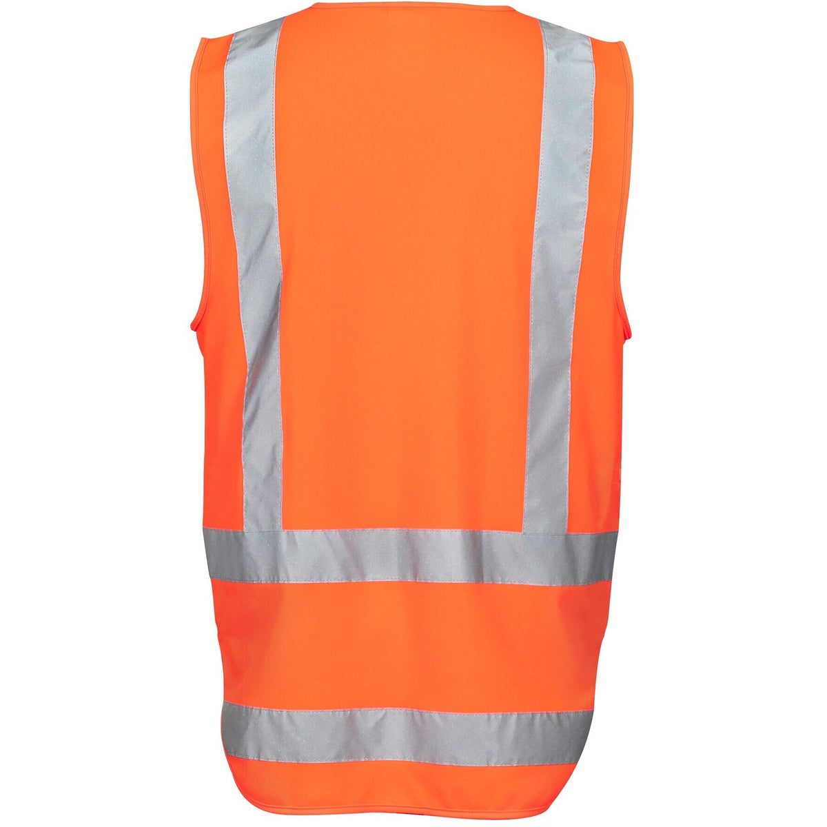 JB's Wear 6DNDT Hi Vis Zip (D+N) TTMC-W Vest - Back View | color:Orange|view:back
