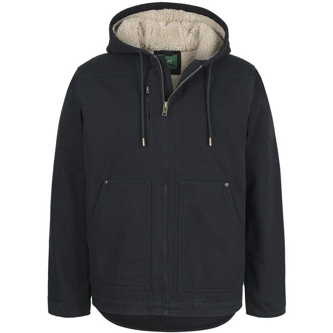 JB's Wear 3BHJ Hooded Barn Jacket - Front View | color:Black|view:front