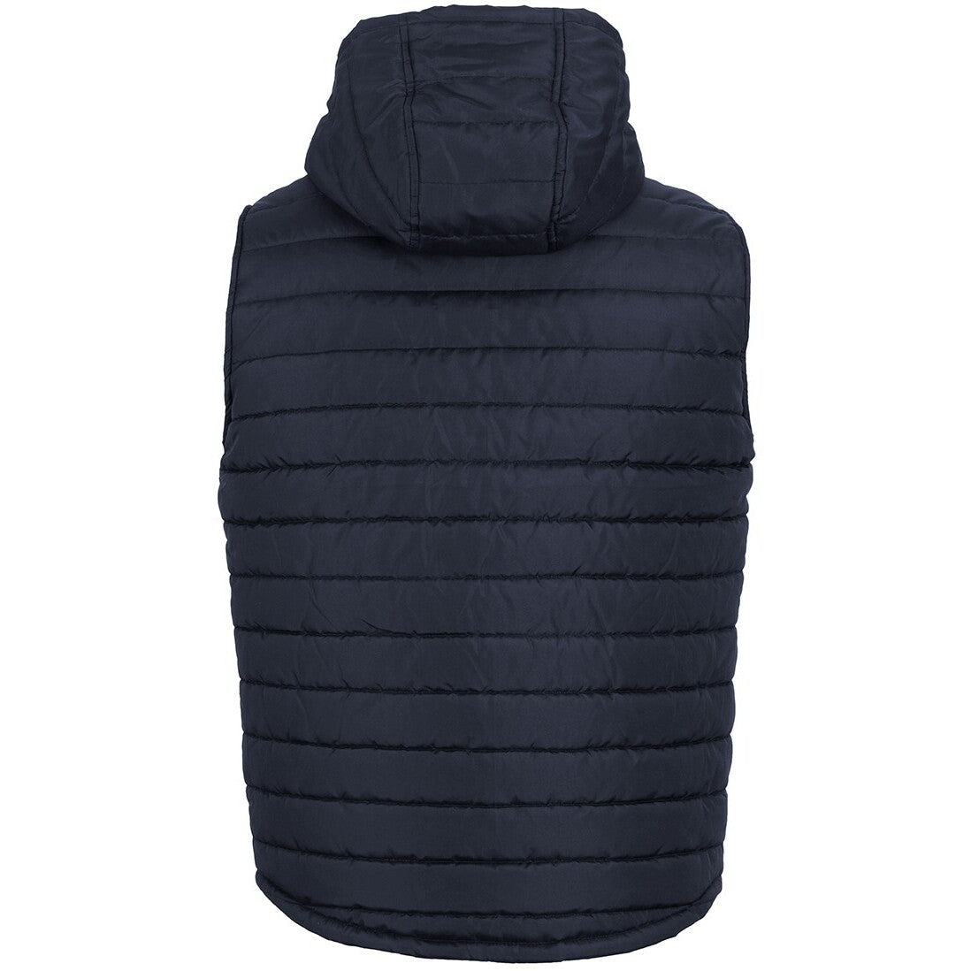 JB's Wear 3AHV Hooded Puffer Vest - Back View | color:Navy|view:back