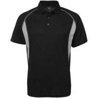 JB's Wear 7IP Insert Polo - Front View | color:Black/Grey|view:front