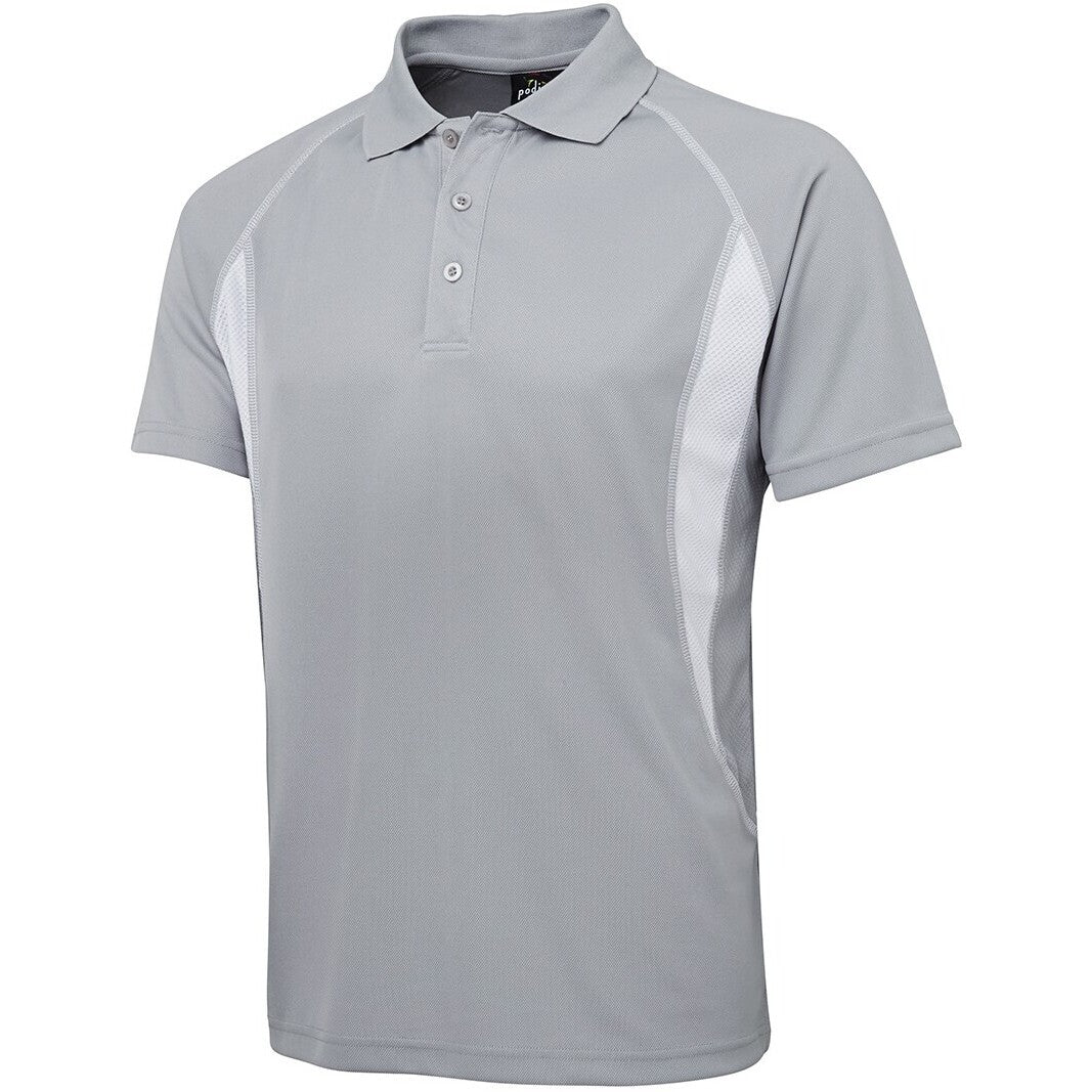 JB's Wear 7IP Insert Polo - Side View | color:Grey/White|view:side