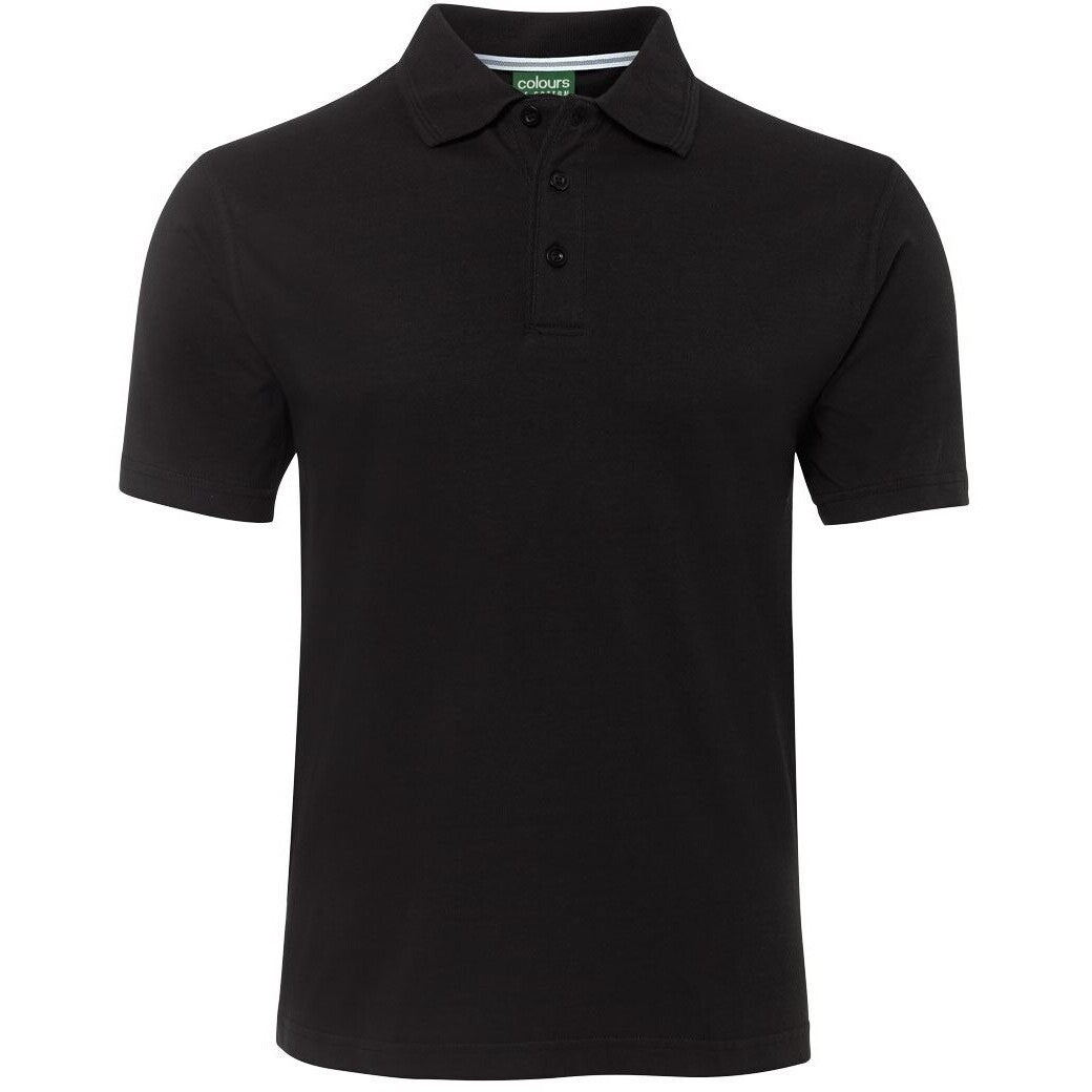 JB's Wear 2CJ Jersey Polo - Front View | color:Black|view:front