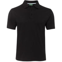 JB's Wear 2CJ Jersey Polo - Front View | color:Black|view:front