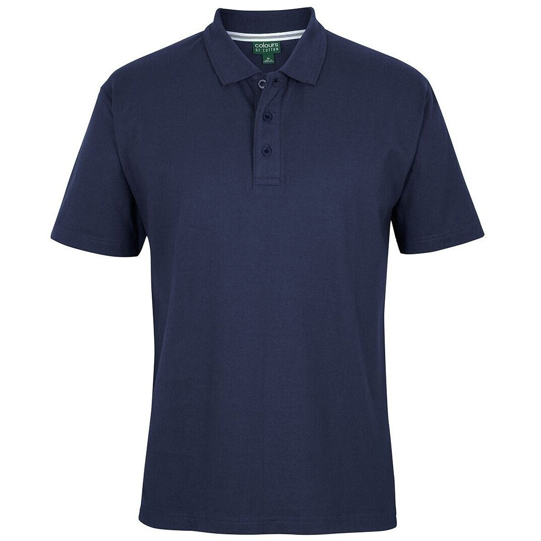 JB's Wear 2CJ Jersey Polo - Front View | color:French Navy|view:front