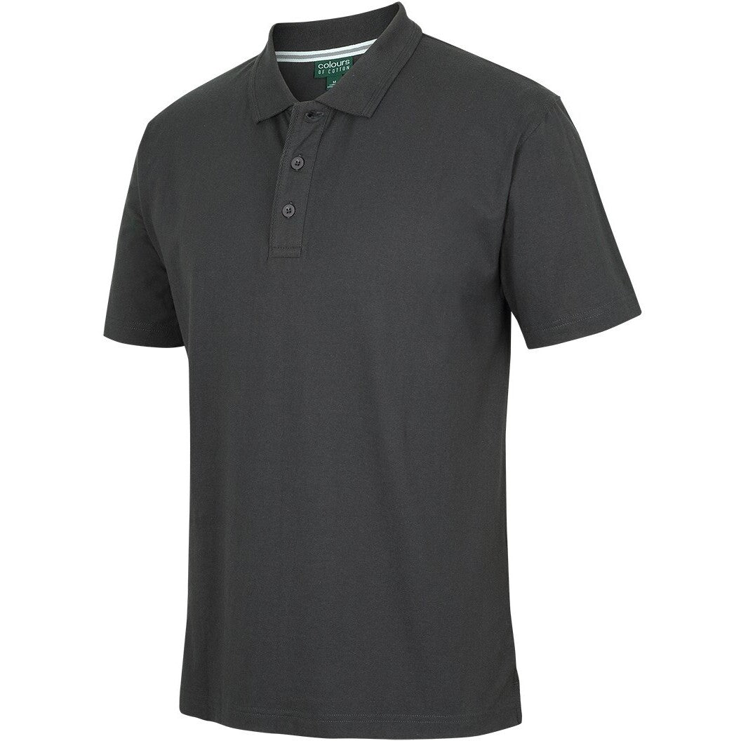 JB's Wear 2CJ Jersey Polo - Side View | color:Gunmetal|view:side
