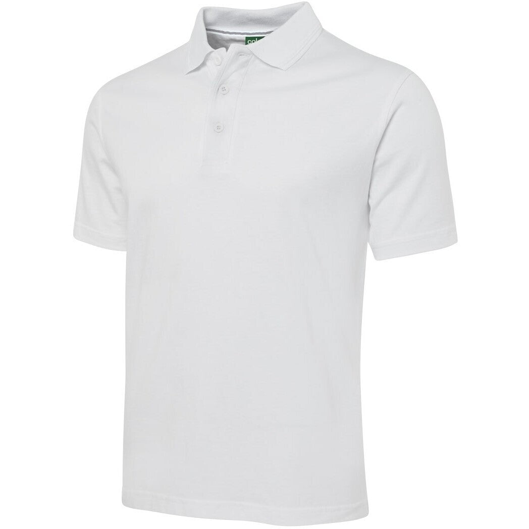 JB's Wear 2CJ Jersey Polo - Side View | color:White|view:side