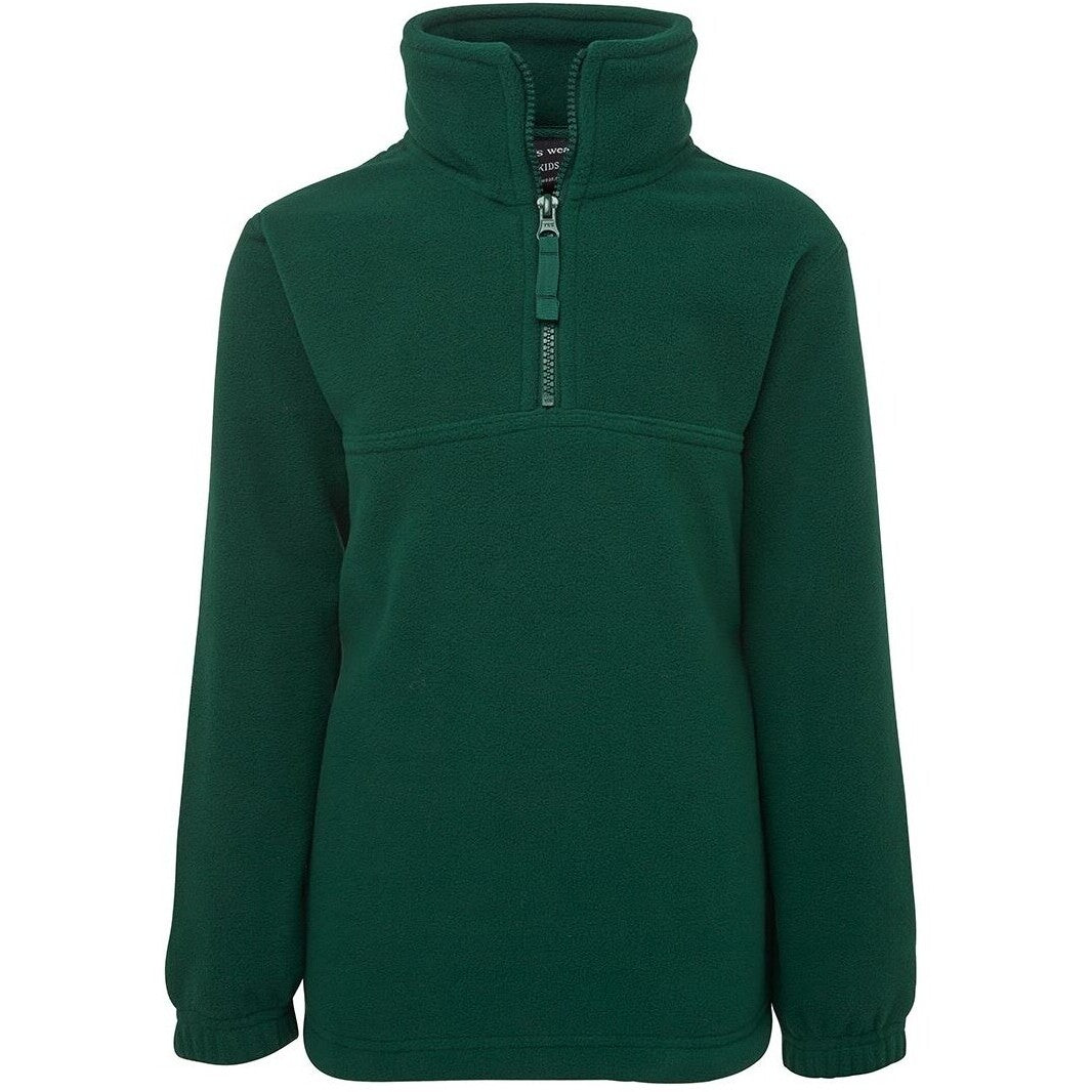 JB's Wear 3KP Kids 1/2 Zip Polar - Front View | color:Bottle|view:front