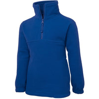 JB's Wear 3KP Kids 1/2 Zip Polar - Side View | color:Royal|view:side