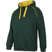 JB's Wear 3CFH Kids & Adults Contrast Fleecy Hoodie - Side View | color:Bottle/Gold|view:side