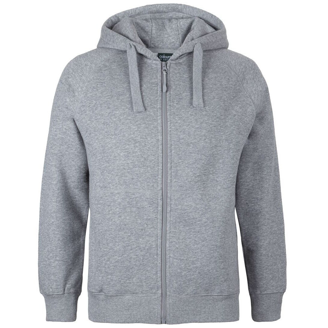 JB's Wear S3FH Kids & Adults Full Zip Fleecy Hoodie - Front View | color:13% Marle|view:front