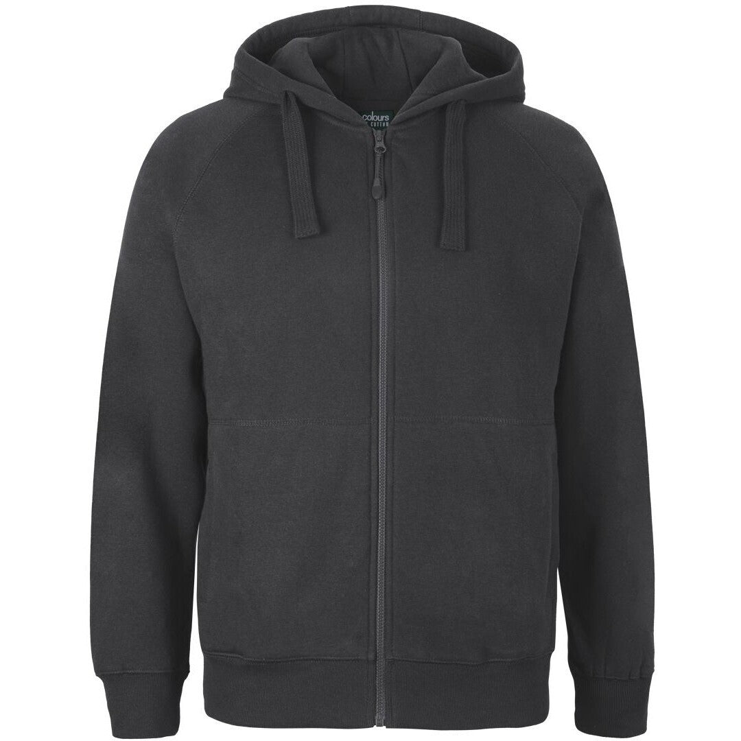 JB's Wear S3FH Kids & Adults Full Zip Fleecy Hoodie - Front View | color:Gunmetal|view:front