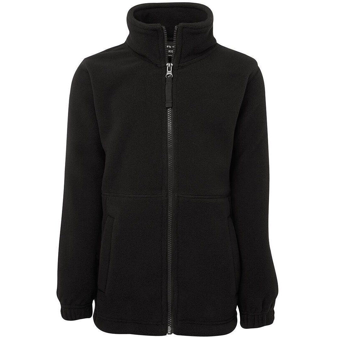 JB's Wear 3FJ Kids & Adults Full Zip Polar - Front View | color:Black|view:front