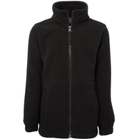 JB's Wear 3FJ Kids & Adults Full Zip Polar - Front View | color:Black|view:front