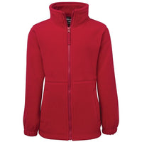 JB's Wear 3FJ Kids & Adults Full Zip Polar - Front View | color:Dk Red|view:front