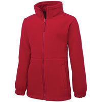 JB's Wear 3FJ Kids & Adults Full Zip Polar - Side View | color:Dk Red|view:side