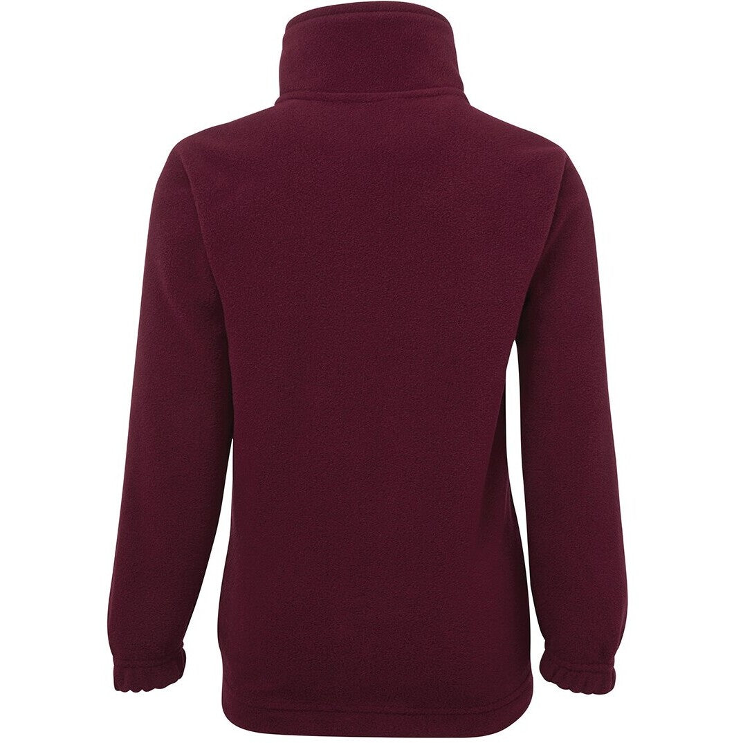 JB's Wear 3FJ Kids & Adults Full Zip Polar - Back View | color:Maroon|view:back