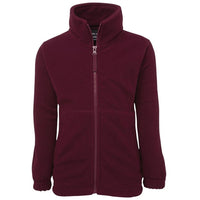 JB's Wear 3FJ Kids & Adults Full Zip Polar - Front View | color:Maroon|view:front