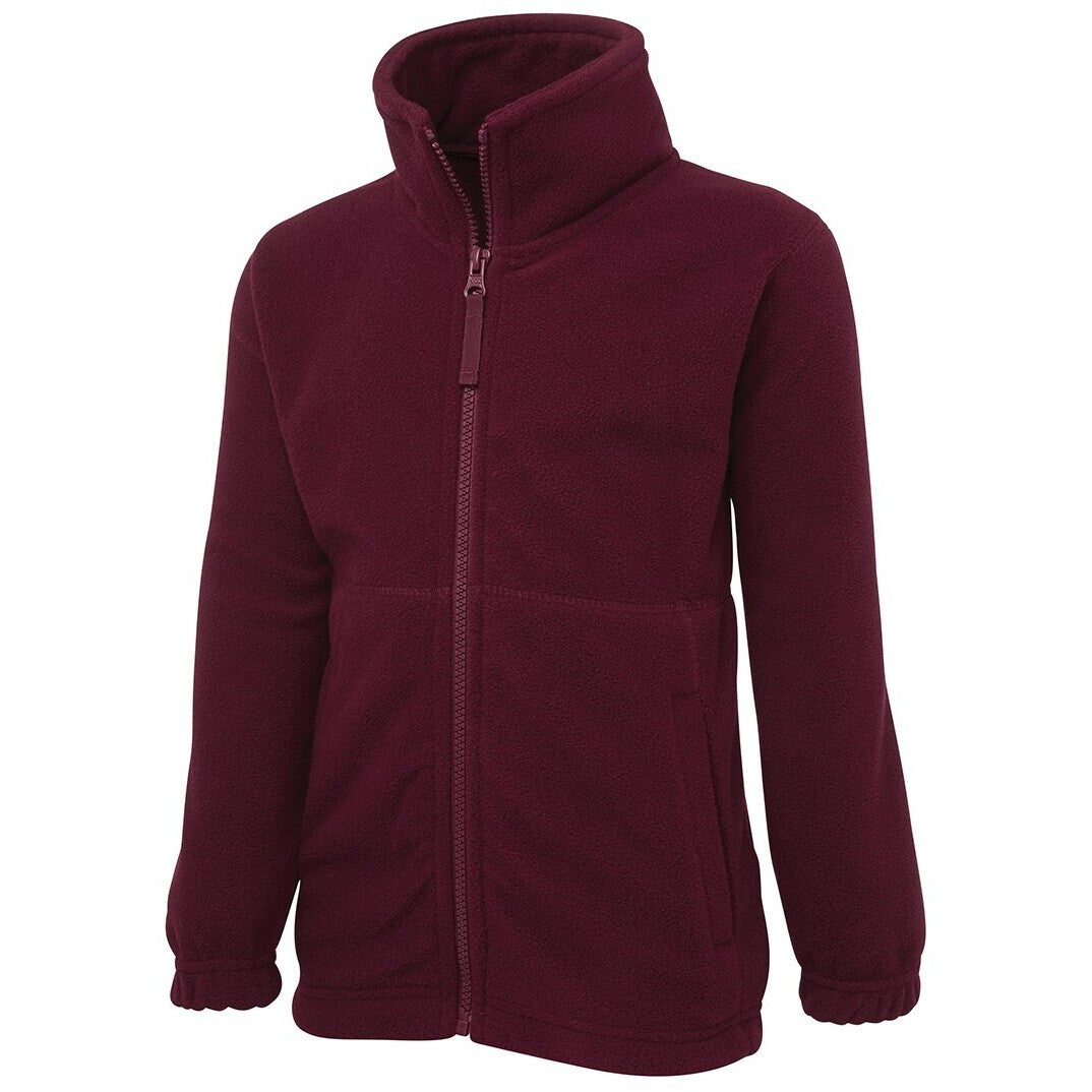 JB's Wear 3FJ Kids & Adults Full Zip Polar - Side View | color:Maroon|view:side