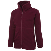 JB's Wear 3FJ Kids & Adults Full Zip Polar - Side View | color:Maroon|view:side