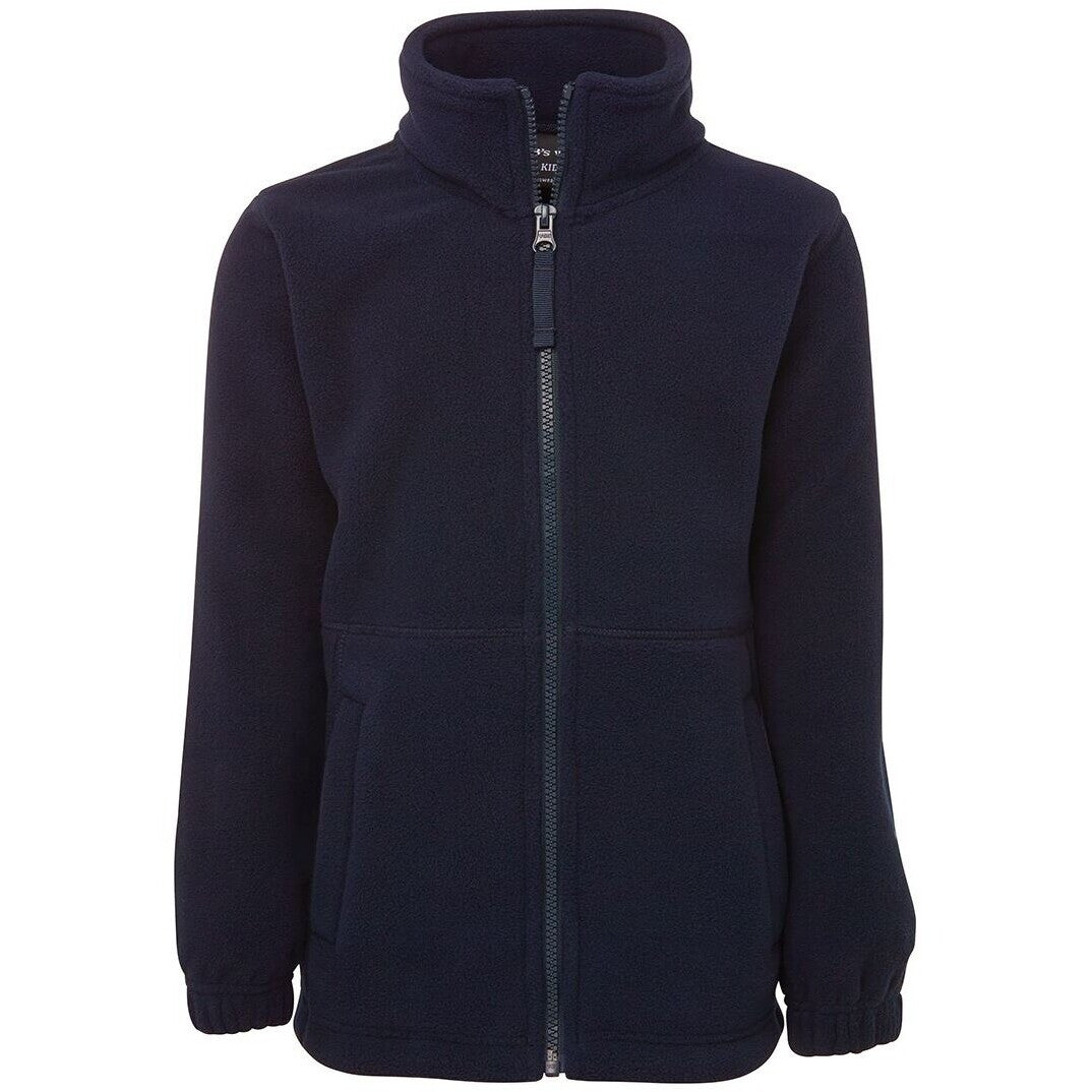 JB's Wear 3FJ Kids & Adults Full Zip Polar - Front View | color:Navy|view:front