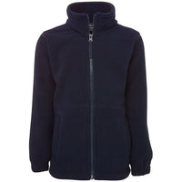 JB's Wear 3FJ Kids & Adults Full Zip Polar - Front View | color:Navy|view:front