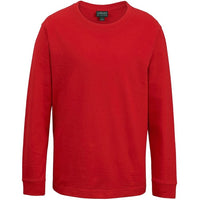 JB's Wear 1LS Kids & Adults Long Sleeve Tee - Front View | color:Red|view:front
