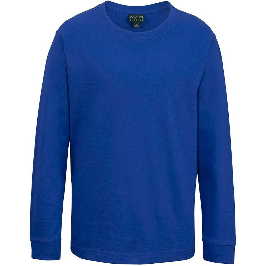 JB's Wear 1LS Kids & Adults Long Sleeve Tee - Front View | color:Royal|view:front