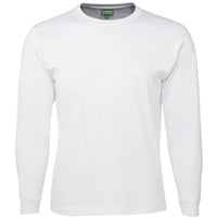 JB's Wear 1LS Kids & Adults Long Sleeve Tee - Front View | color:White|view:front