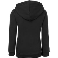 JB's Wear 3PZH Kids & Adults P/C Full Zip Hoodie - Back View | color:Black|view:back