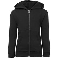 JB's Wear 3PZH Kids & Adults P/C Full Zip Hoodie - Front View | color:Black|view:front