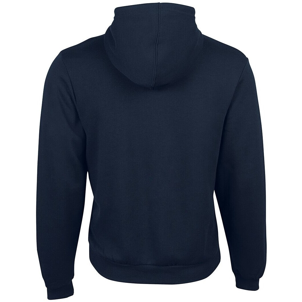 JB's Wear 3PZH Kids & Adults P/C Full Zip Hoodie - Back View | color:Navy|view:back