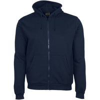 JB's Wear 3PZH Kids & Adults P/C Full Zip Hoodie - Front View | color:Navy|view:front