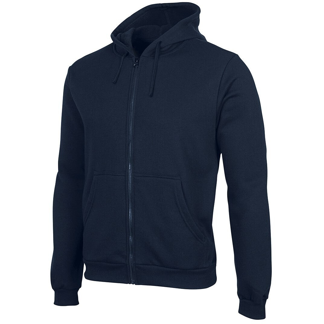 JB's Wear 3PZH Kids & Adults P/C Full Zip Hoodie - Side View | color:Navy|view:side