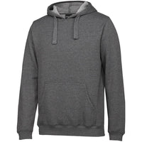 JB's Wear 3POH Kids & Adults P/C Pop Over Hoodie - Side View | color:Charcoal Marle|view:side