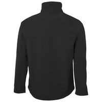 JB's Wear 3LJ Kids and Adults Layer Soft Shell Jacket - Back View | color:Black/Black|view:back